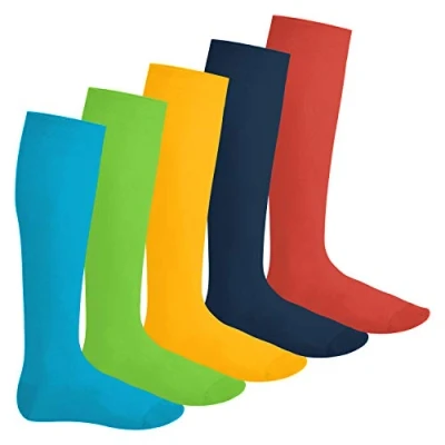 Afbeelding van Footstar Halflange sokken voor dames en heren (5 paar), klassieke katoenen Everyday!, Jeans tinten