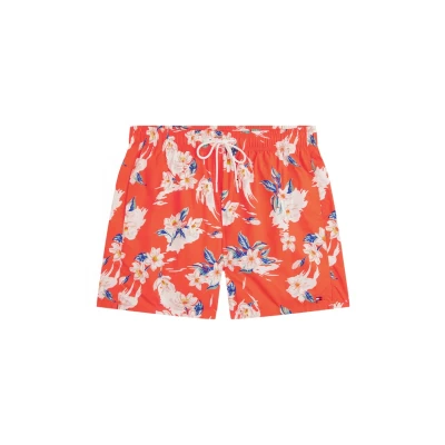 Afbeelding van Tommy Hilfiger Essentials Medium Drawstring Zwemshorts, Heren, Maat: XL, Brilliant orange