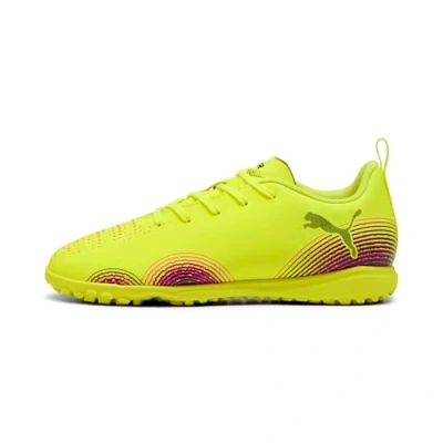 Afbeelding van PUMA Future 8 Play Tt Jr Voetbalschoenen, uniseks, kinderen, Geel Alert Zwart Sun Struck, 34 EU