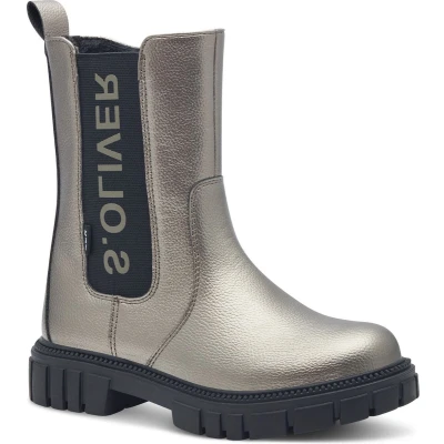Afbeelding van s.Oliver Chelsea Snowboots voor kinderen, Maat: 31, Pewter Kunststof