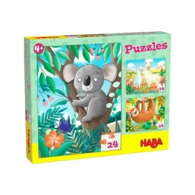 Afbeelding van HABA Puzzels KOALA, Luiaard CO Puzzel voor kinderen, Maat: One Size, Multi coloured