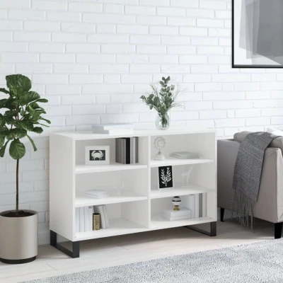 Afbeelding van Dressoir 103,5x35x70 cm bewerkt hout hoogglans wit