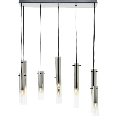 Afbeelding van Brilliant Glasini Hanglamp 14 lichts Zwart/Gerookt Glas