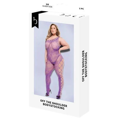 Afbeelding van BACI OFF THE SHOULDER BODYSTOCKING PURPLE, QUEEN