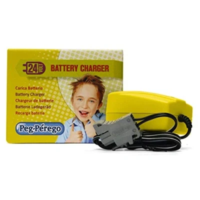 Afbeelding van Peg Pérego Acculader 24 Volt Met LED Indicator Geschikt voor Elektrische Kinderauto&#039;s van Speelgoed Accessoires Geel