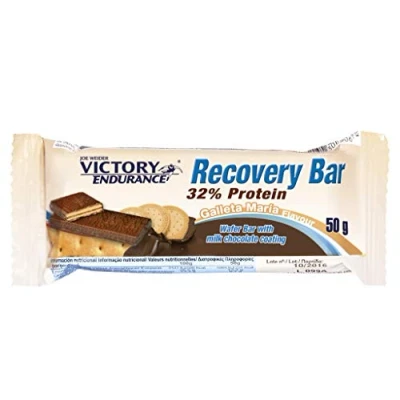 Afbeelding van VICTORY ENDURANCE Recovery Bar Biscuit Maria. Herstelstang met 32% eiwit (12 x 50 g)