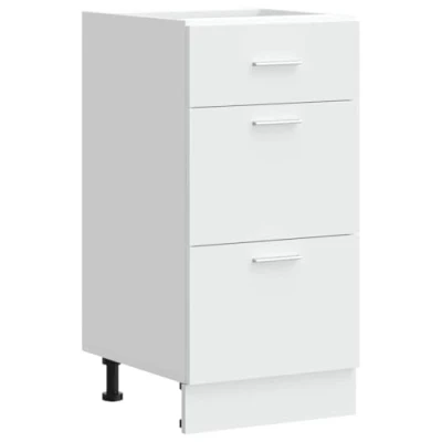 Afbeelding van vidaXL Onderkast 40x46x81,5 cm bewerkt hout wit