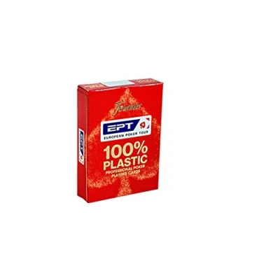 Afbeelding van Fournier: EPT 100 % Plastic Pokerkaarten rood