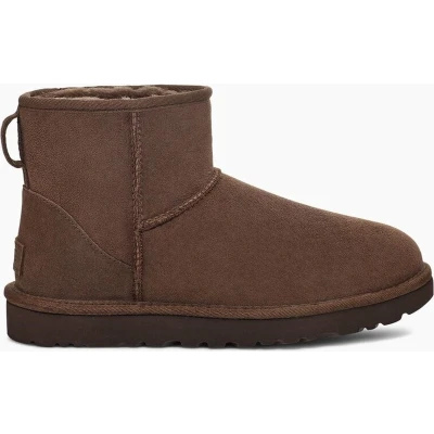 Afbeelding van UGG Classic MINI Korte laarzen, Dames, Maat: 36, Burnt cedar Schaapsleer