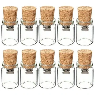 Image de Excellvan 50 Pièces Clé USB Capacité 32Go Bouteille Transparente Cadeau 32GB pas Cher Memory Stick pour le Mariage