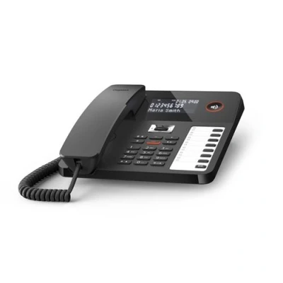 Image de Gigaset Desk 800A Téléphone filaire système de répondeur avec ID d&#039;appelant noir