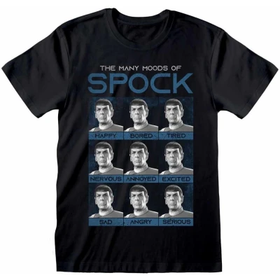 Afbeelding van Henry Tiger STAR TREK MANY Moods OF Spock Tshirt print, Heren, Maat: XXL, Black