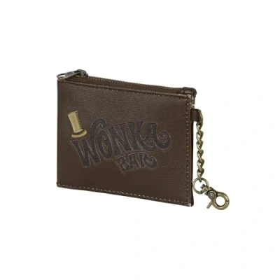 Afbeelding van Willy Wonka Charlie en de Chocolaterie Choco portemonnee, plat, Bruin, één maat, platte choco, portemonnee