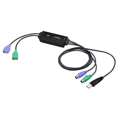 Image de ATEN Câble clavier / vidéo souris (KVM) PS/2, USB (M) pour (F) 80 cm noir P/N: KX9970R, KX9970T