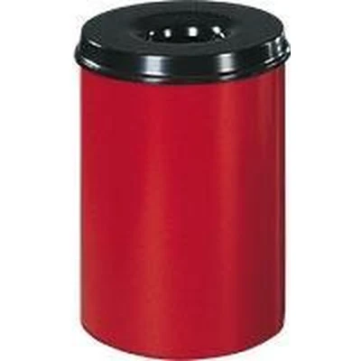 Afbeelding van Papierbak vlamdovend 30ltr rood/zwart