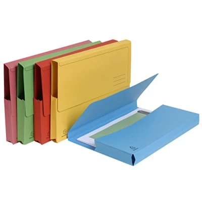 Afbeelding van Exacompta Forever 46972E snelhechtmap van gerecycled karton, met afsluitdop, 290 g/m², A4, 24, 5 x 32, cm, 100 stuks, blauw