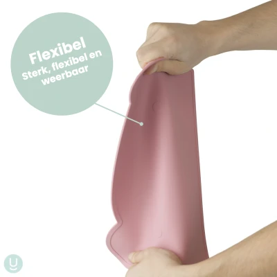 Afbeelding van Dutsi Siliconen Placemat Baby Beertje Beige BPA Vrij Hygiënisch en Duurzaam