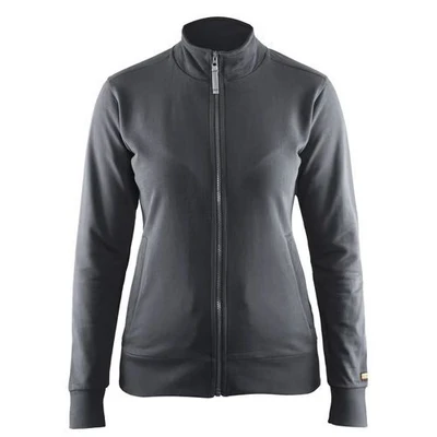 Image de Sweat zippé femme gris foncé