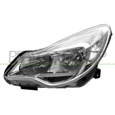 Afbeelding van PRASCO OP0354904 Koplampen Links H1, H7 Met regelmotor voor LWR OPEL: Corsa D Hatchback