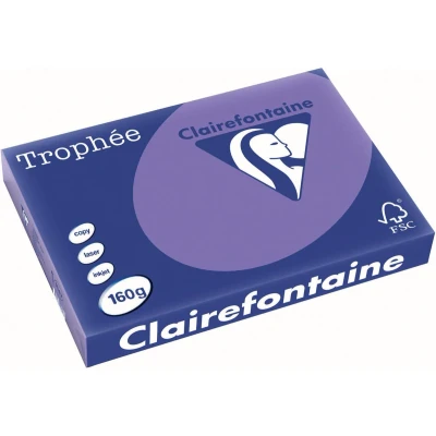 Afbeelding van Clairefontaine Trophée Intens, gekleurd papier, A3, 160 g, 250 vel, violet papier