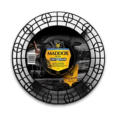 Afbeelding van Maddox Detail Grit Trap diameter 26 cm hoogte 6 beschermend rooster voor autoreiniger voorkomt krassen en scheidt vuil tijdens het wassen, buiten binnen