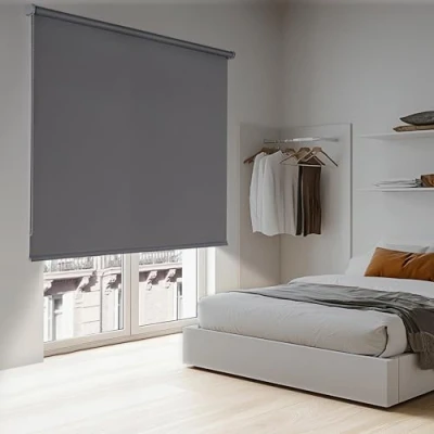 Afbeelding van Storesdeco Opaco Moon rolgordijn, Blackout rolgordijn donkergrijs, 140x250 cm
