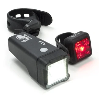 Afbeelding van Fietsverlichtingset AXA Niteline T1 (LED, Batterijen, 4 standen)