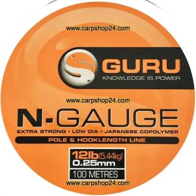 Afbeelding van Guru N Gauge Pole &amp; Hooklenght Line 100m Maat : 0.25mm