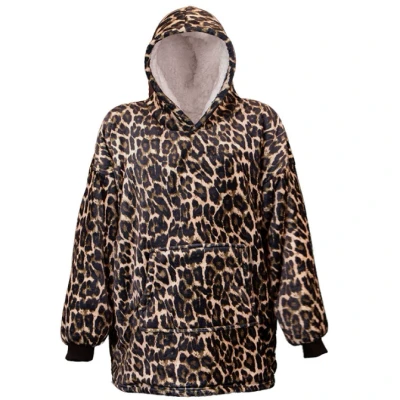 Afbeelding van Oversized fleece hoodie dessin 4 Unique Living