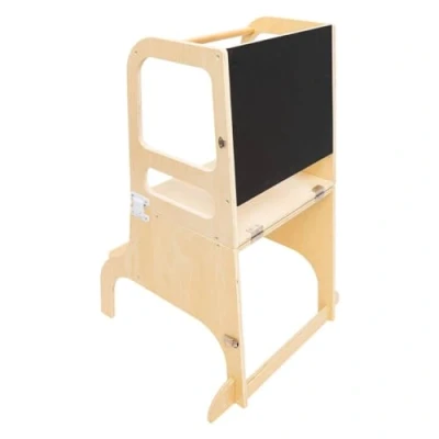 Afbeelding van Atmopshera Kids observatietoren Alba Leertoren/keukenhulp/opstapje Naturel hout