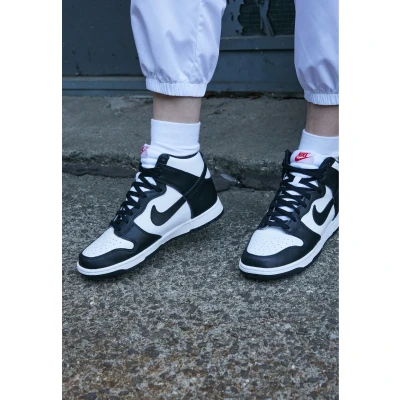 Afbeelding van Nike Sportswear DUNK Sneakers hoog, Dames, Maat: 37.5, White/black/universe red Leer