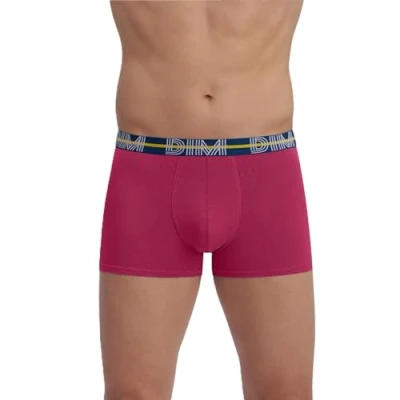 Afbeelding van DIM Style Powerful Cotton Stretch X3 boxershorts voor heren (3 stuks), Zwart/Blauw/Rood