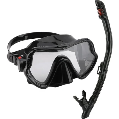 Afbeelding van snorkelset volwassenen zwart