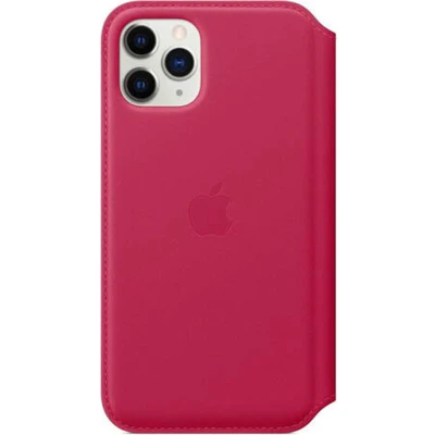Afbeelding van Apple origineel leather Folio case iPhone 11 Pro Raspberry MY1K2ZM/A