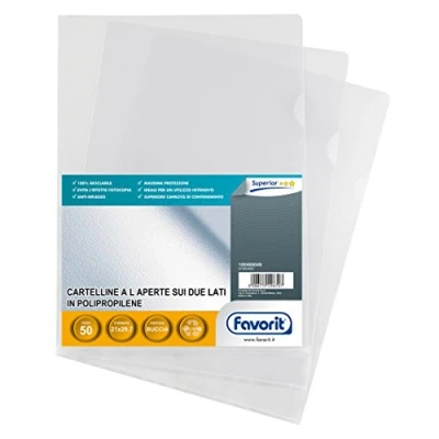 Afbeelding van Favorit Pratic, Polypropyleen (PP), Transparant, 210 mm, 297 mm