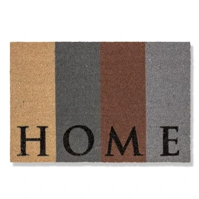 Afbeelding van Voetmat kokos Home deurmat 40x60 cm antibacteriële ingangsmat kokosmat met vinylrug natuurlijk materiaal 100%