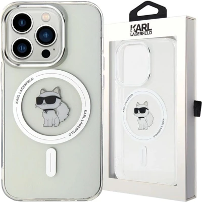 Afbeelding van Karl Lagerfeld IML Choupette MagSafe hoesje voor iPhone 14 Pro transparant