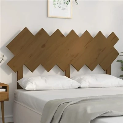 Afbeelding van Hoofdbord 151,5x3x81 cm massief grenenhout honingbruin