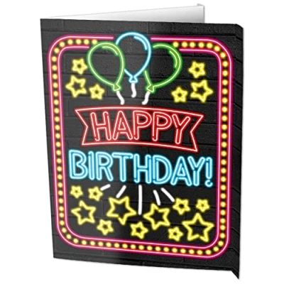 Afbeelding van Uithangbord Window signs Happy birthday