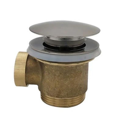 Afbeelding van Wiesbaden Losse clickwaste 11/2&quot; compleet tbv vrijstaande baden, geborsteld staal