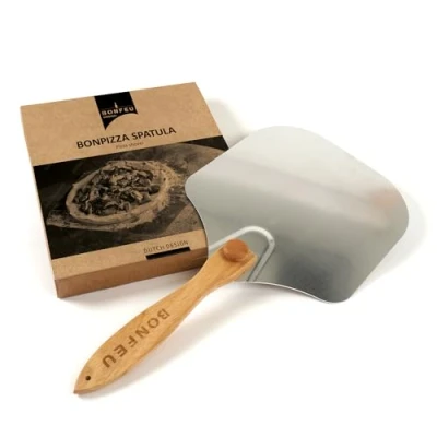 Afbeelding van BonFeu BonPizza Spatula Pizzaschep voor BBQ rvs 65.5x35.5x1.5 cm