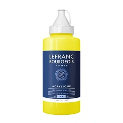 Image de Peinture Acrylique en bidon jaune citron 750ml Lefranc &amp; Bourgeois