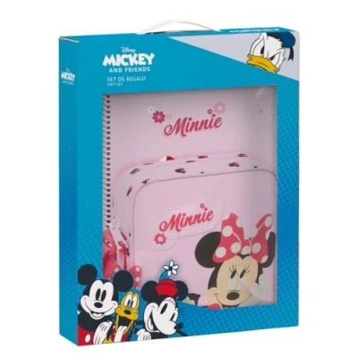 Afbeelding van Geschenkenset Minnie Mouse Naive Roze 2 Onderdelen