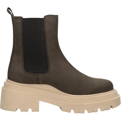 Afbeelding van PS. POELMAN Chelsea boots Enkellaarsjes Hak donkerbruin Maat 36