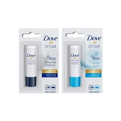 Afbeelding van Lippenbalsem Stick Dove Nourishing Lipcare 4,8 g Burrocacao Essentiële Intensieve + Hydrating Care 2 stuks gemengd