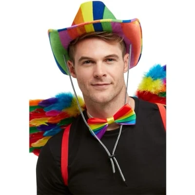 Afbeelding van SMIFFY&#039;S Regenboog stetson hoed voor volwassenen