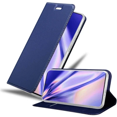 Afbeelding van Cadorabo Hoesje geschikt voor Samsung Galaxy S20 in CLASSY DONKER BLAUW Beschermhoes met magnetische sluiting, standfunctie en kaartvakje Book Case Cover Etui