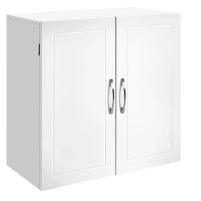 Afbeelding van VASAGLE wandkast voor badkamer, 30 x 60 cm, medicijnkast met verstelbare planken, wolkenwit BBC321W01