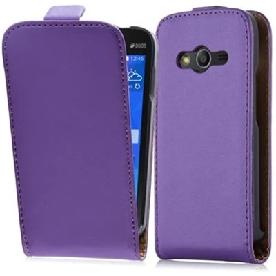 Afbeelding van Cadorabo Hoesje geschikt voor Samsung Galaxy ACE 4 in LILA VIOLET Beschermhoes Case Cover flip design, gemaakt van glad kunstleder