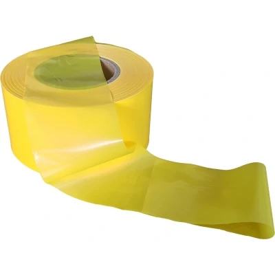 Afbeelding van Kortpack Geel Afzetlint 75mm X 100mtr (1 Rol)
